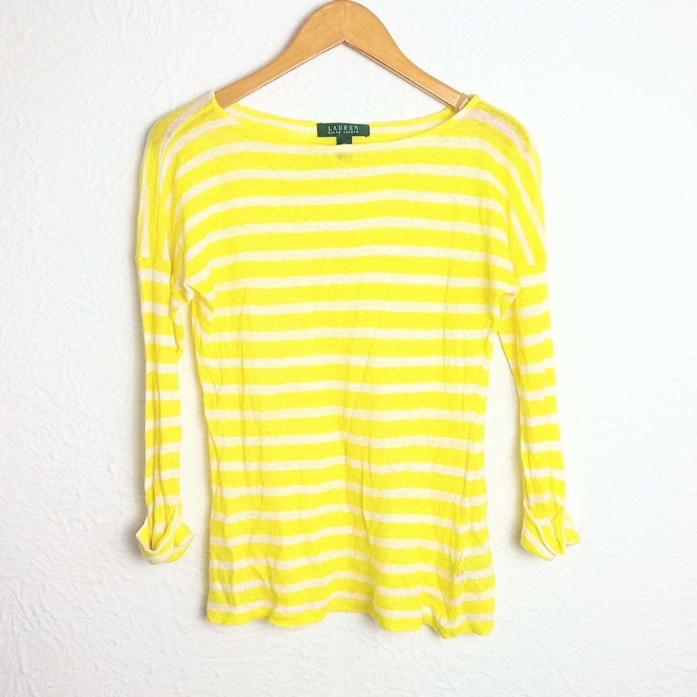Lauren by Ralph Lauren Linen Tee Size XS
